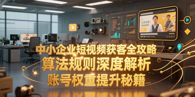 中小企业短视频获客全攻略，算法规则深度解析，账号权重提升秘籍-木鱼网创