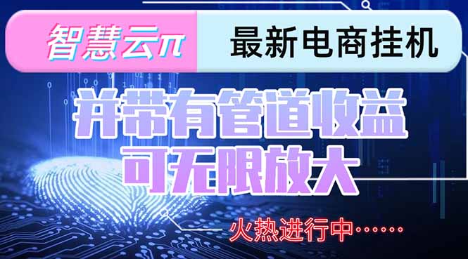 智慧云π电脑挂机单机每天收益300—500+ 并带有团队管道收益 可无限放大-木鱼网创