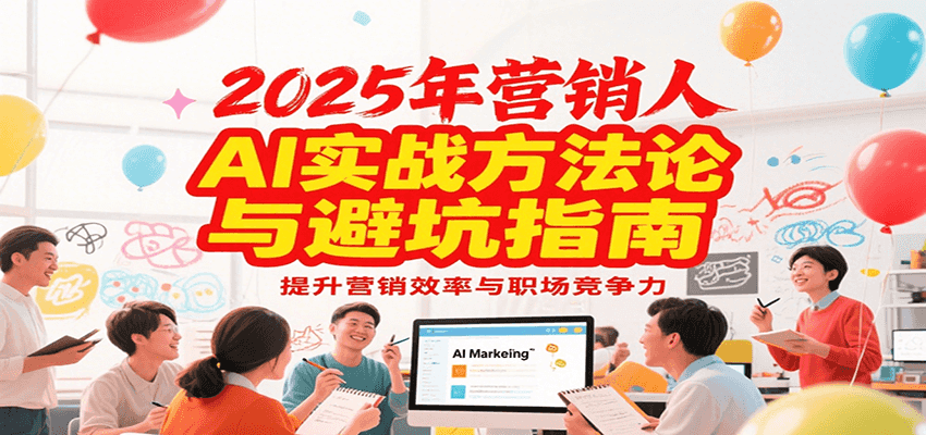 2025年营销实战方法论与避坑指南，利用AI提升营销效率与职场竞争力-木鱼网创